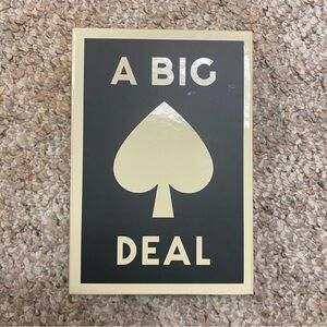 A Big Deal Card Game - Black and Cream